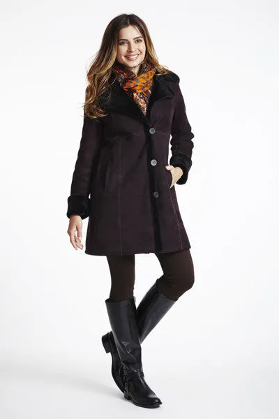 #2440 Classic Fitted Shearling with Notch Collar