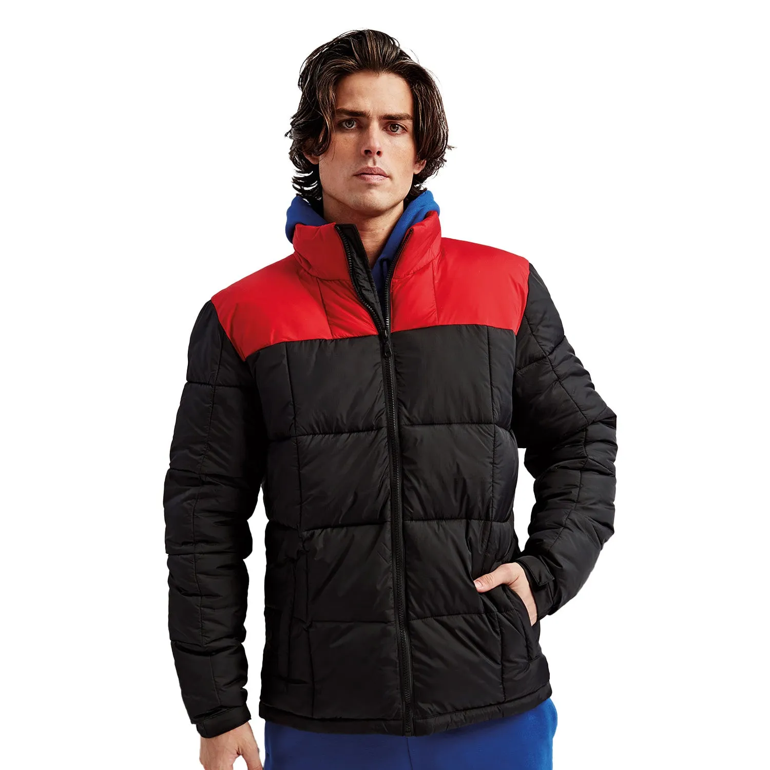 2786 Mens Fourteener Box Quilted Padded Jacket