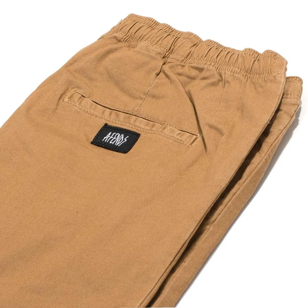 Afends Mens Hammerpants - Bone Brown - Full Elastic Drill Beach Pant