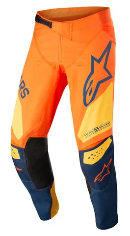 Alpinestars Youth Racer Factory Pants Orange/Dark Blue/Warm Yellow Pants