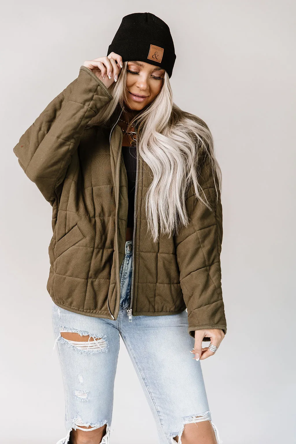 Below Zero Quilted Jacket - Olive