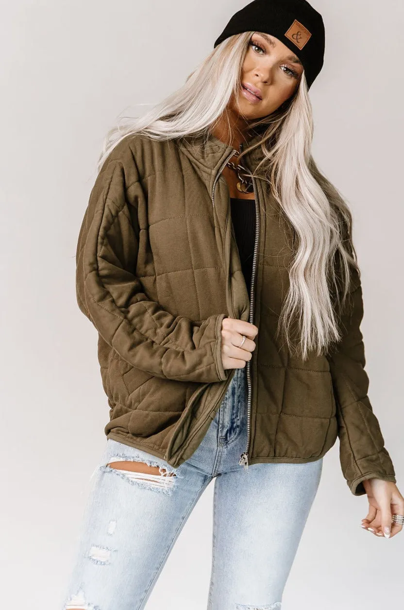 Below Zero Quilted Jacket - Olive