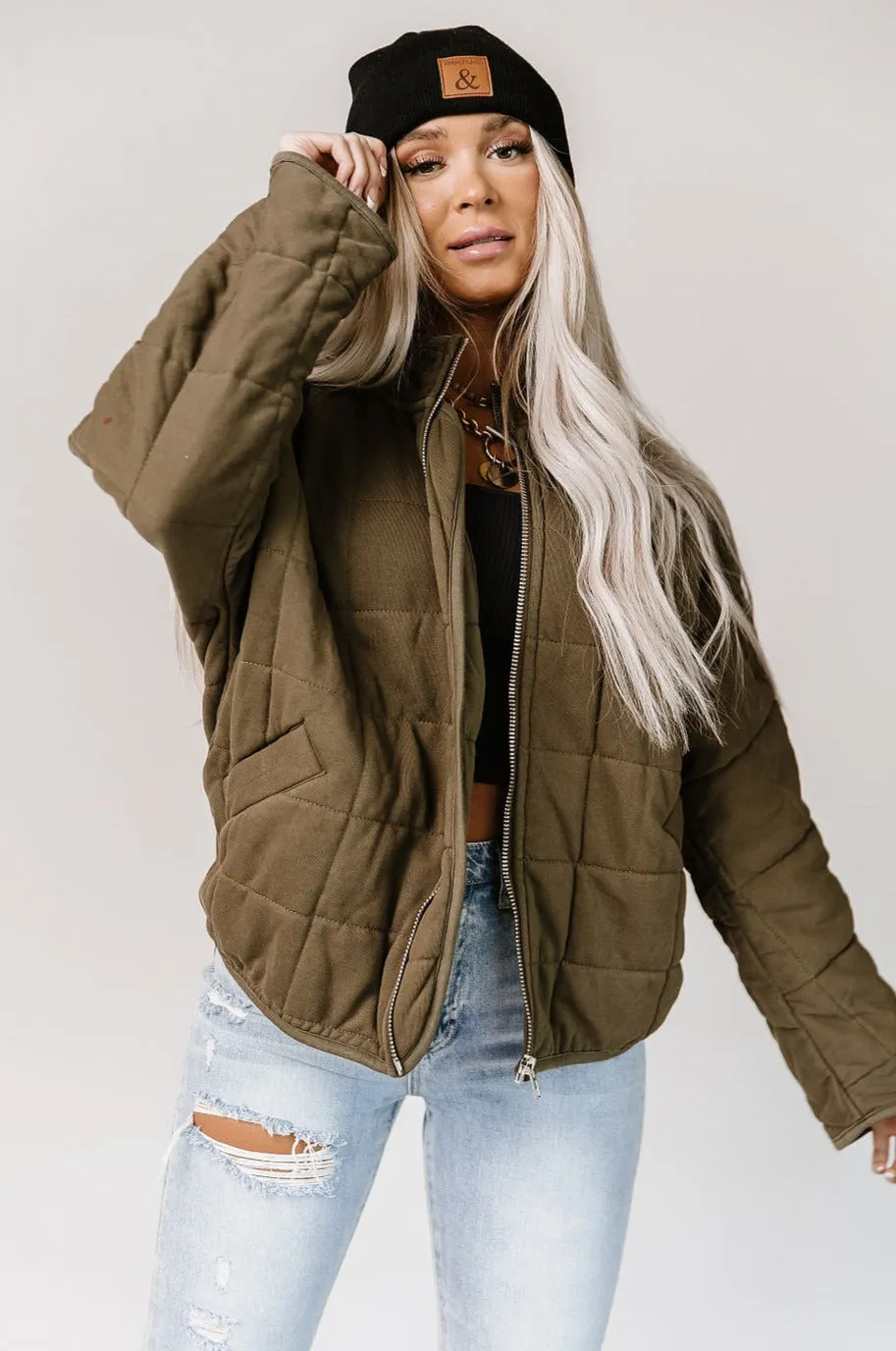 Below Zero Quilted Jacket - Olive