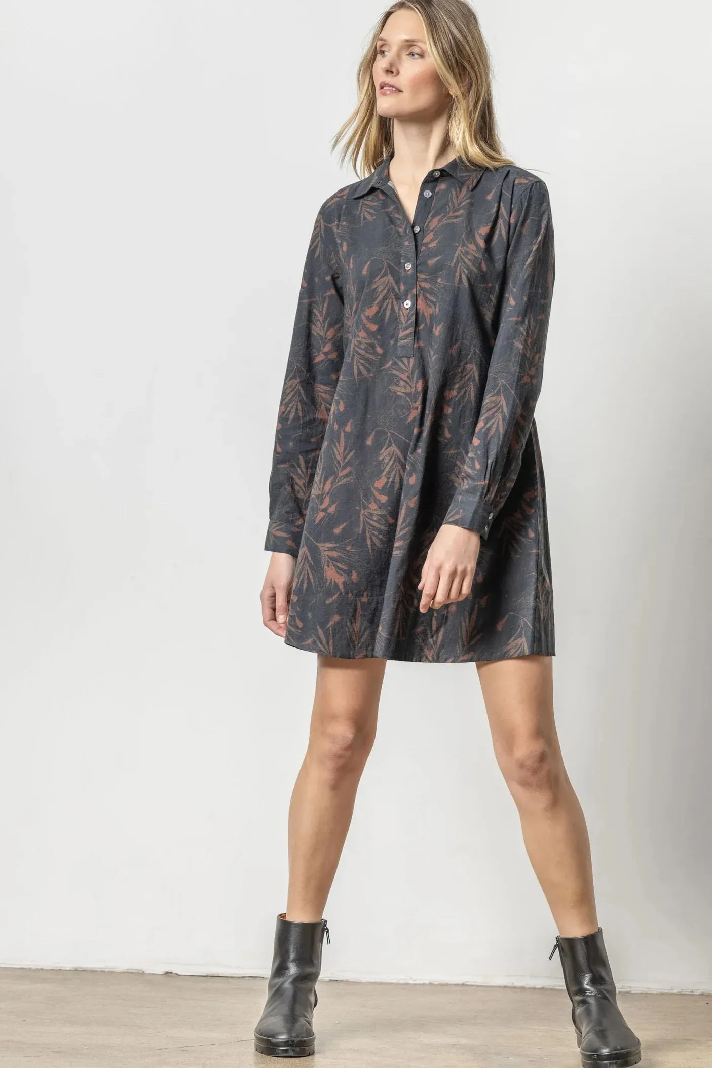 BELTED SHIRT DRESS