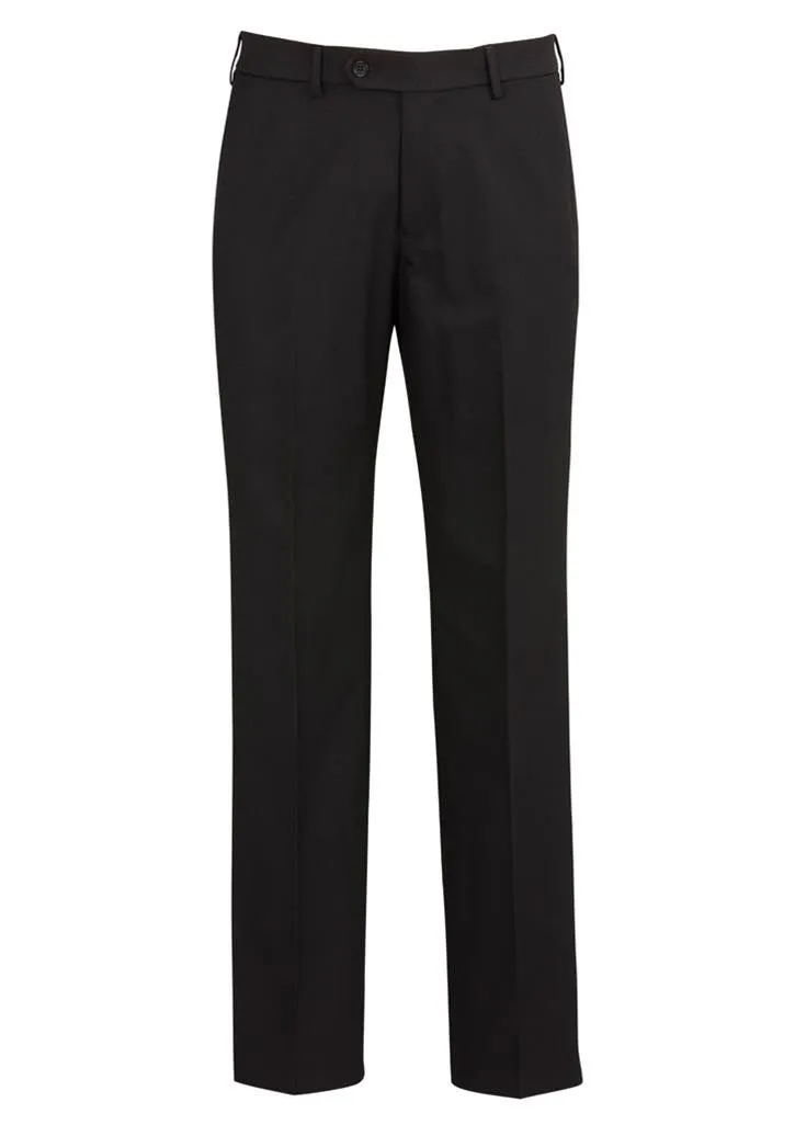 Biz Corporates Mens Cool Stretch Flat Front Pant Stout (70112S)