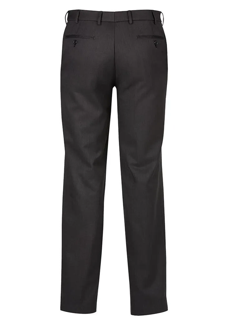 Biz Corporates Mens Cool Stretch Flat Front Pant Stout (70112S)