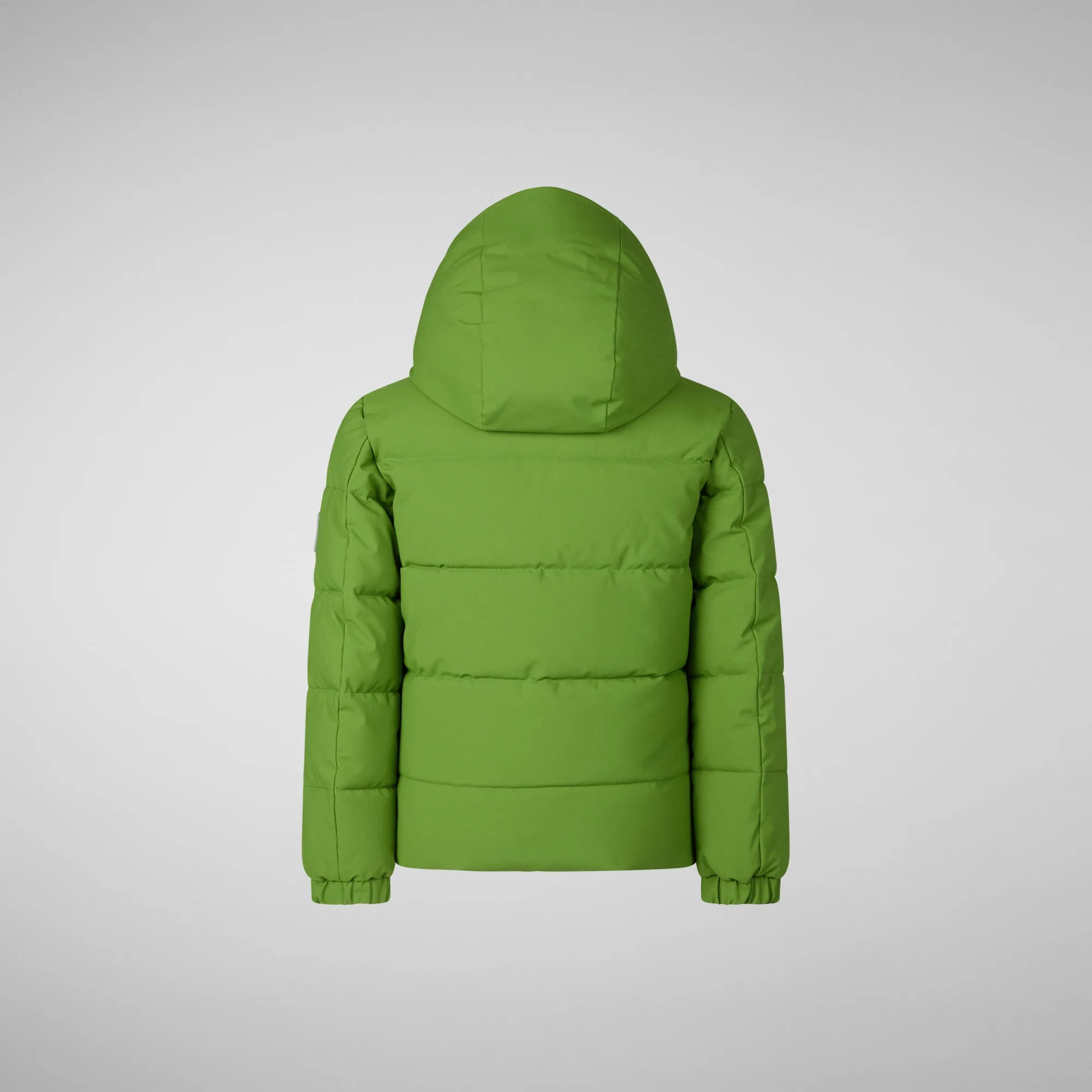 Boys' hooded parka Klaus in grass green