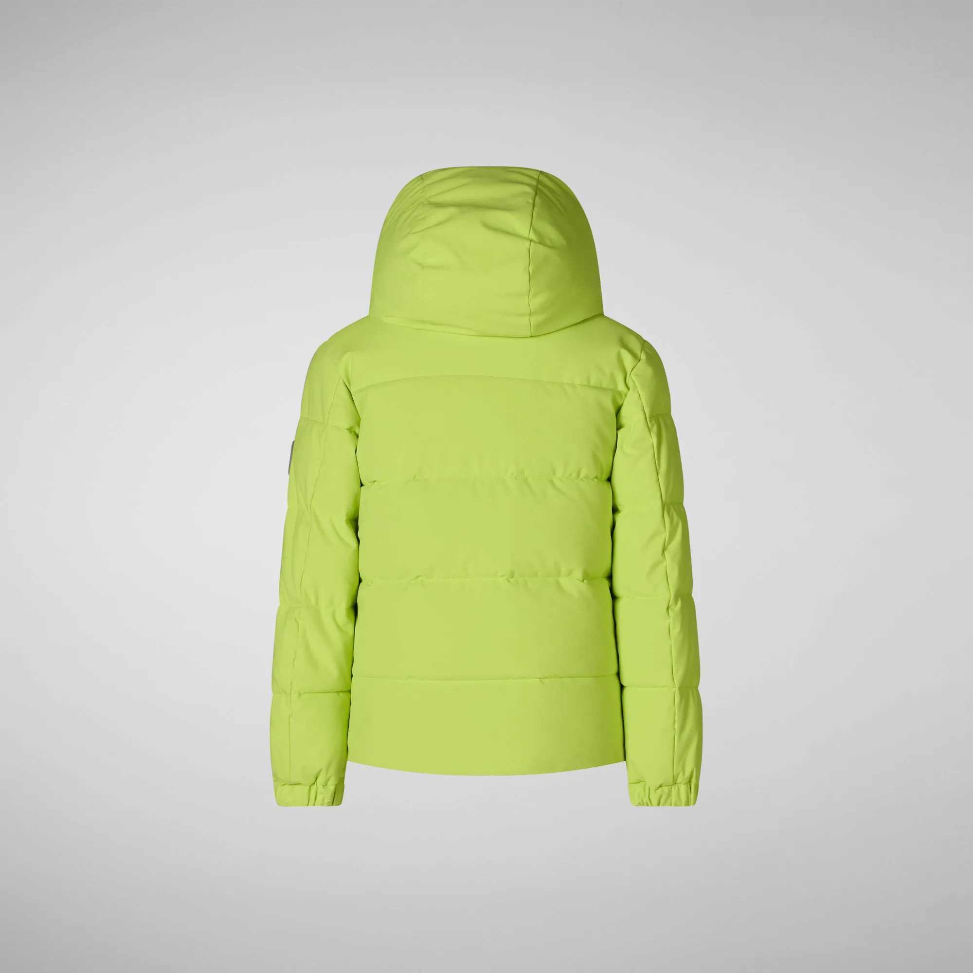 Boys' hooded parka Klaus in lichen green