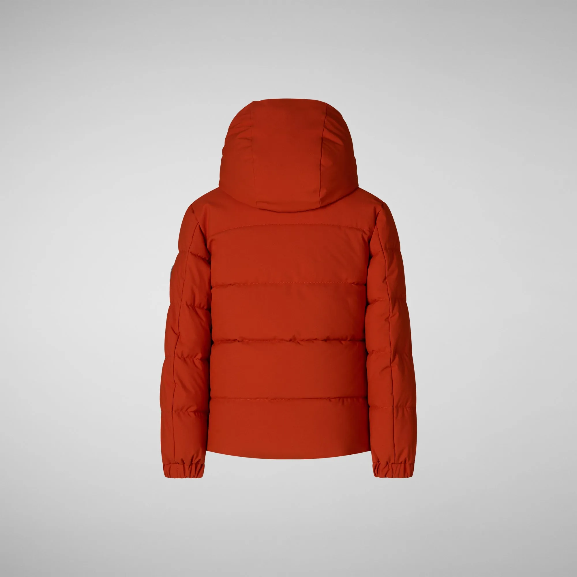 Boys' hooded parka Klaus in maple orange