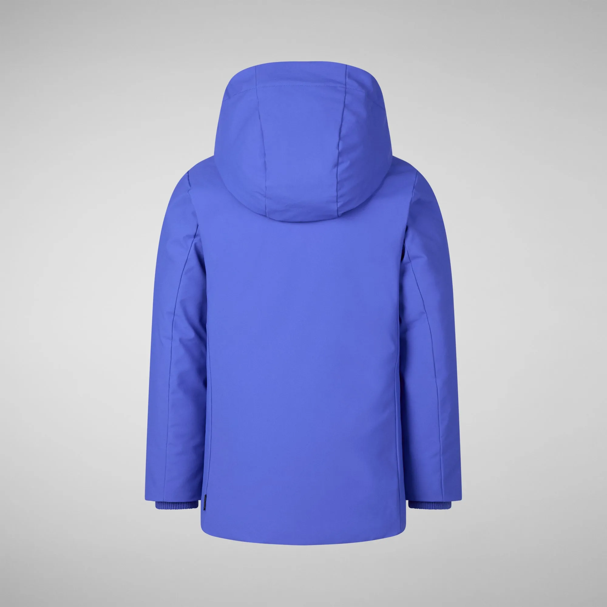 Boys' hooded parka Theo in gentian blue