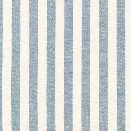 Boy's Pocket Square / Wide Chambray Linen Stripe