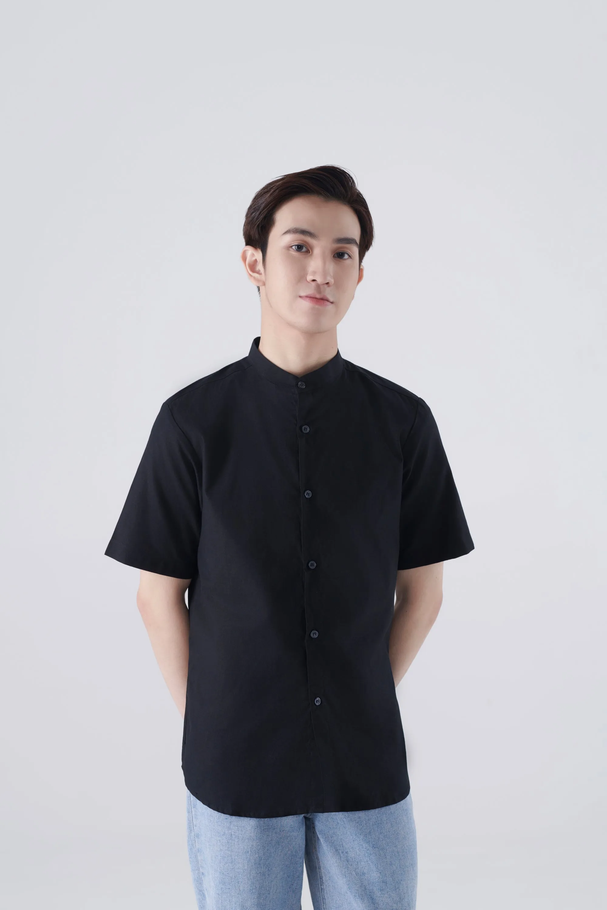 Brydan Black Shirt, Short Sleeve