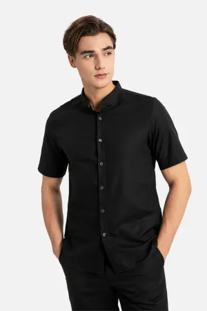 Brydan Black Shirt, Short Sleeve