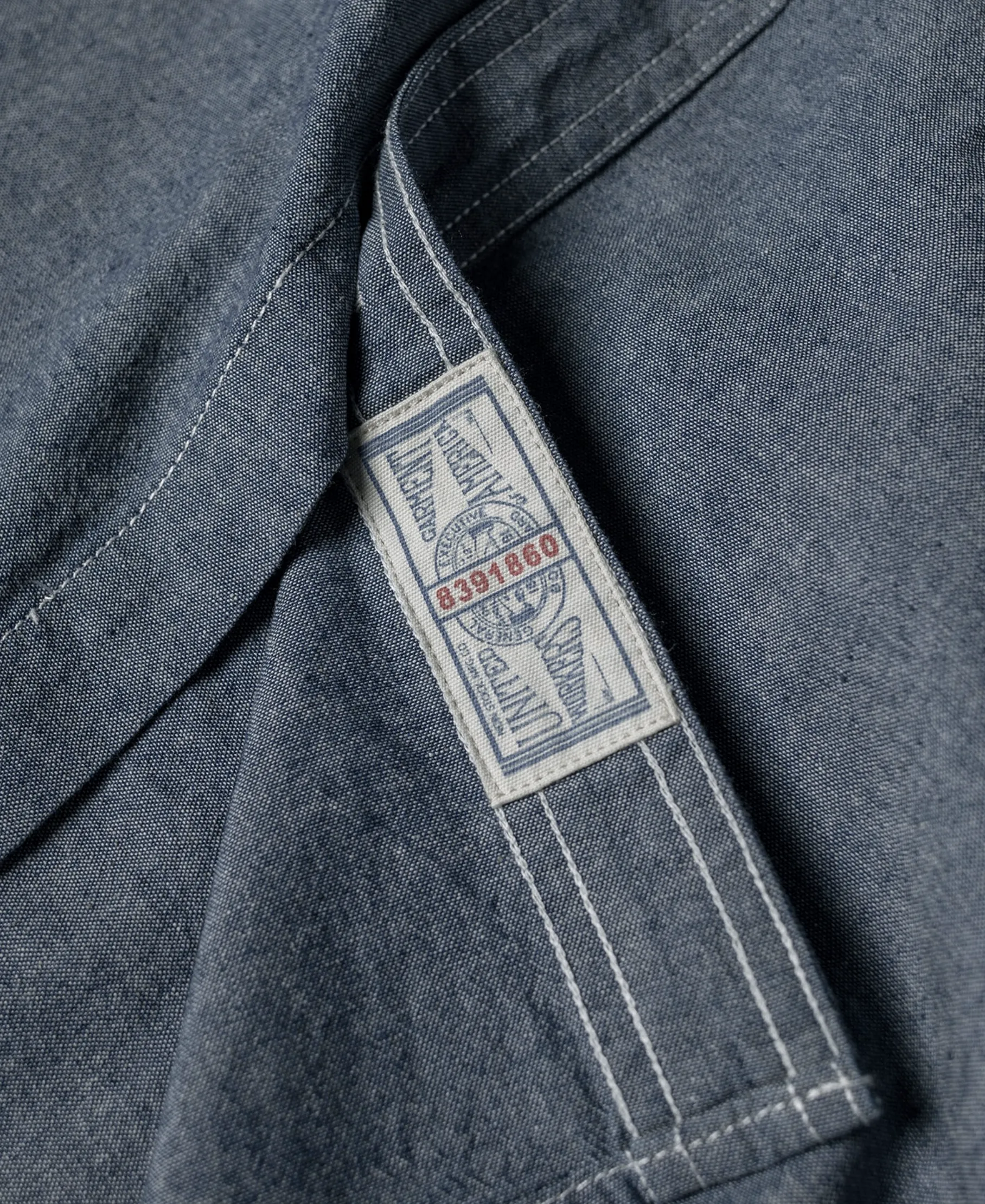 Chambray Short-Sleeve Work Shirt