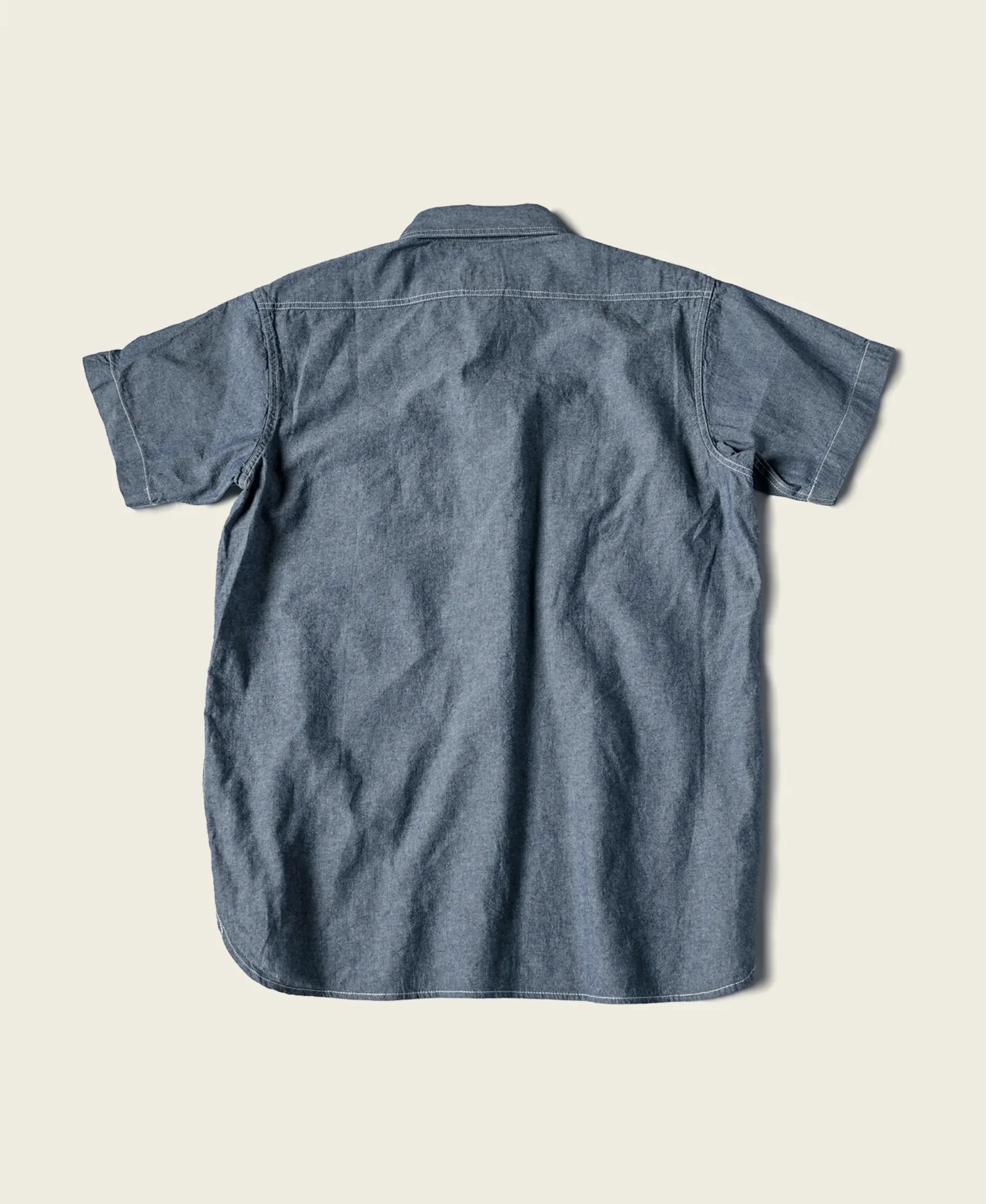 Chambray Short-Sleeve Work Shirt