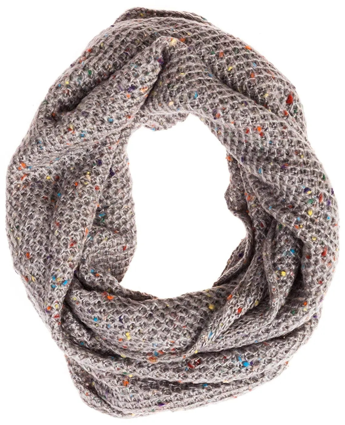 Chatties Fleck Knit Infinity Loop Scarf