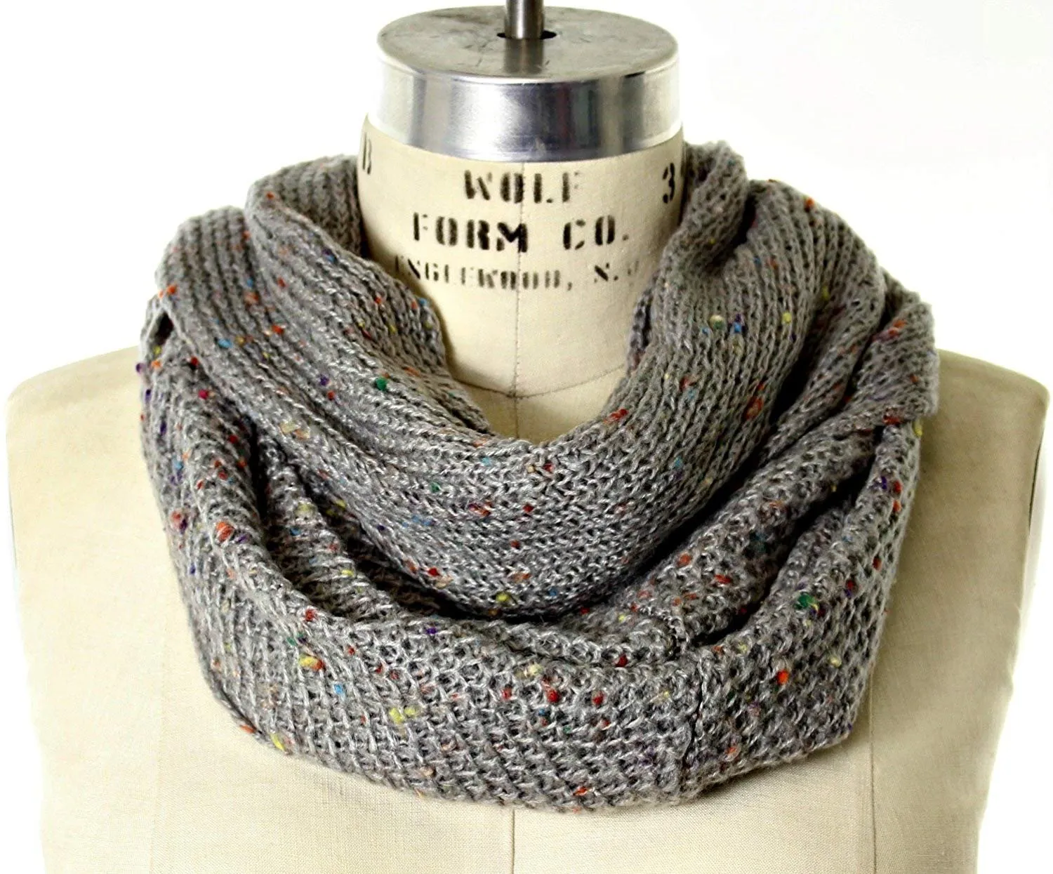 Chatties Fleck Knit Infinity Loop Scarf