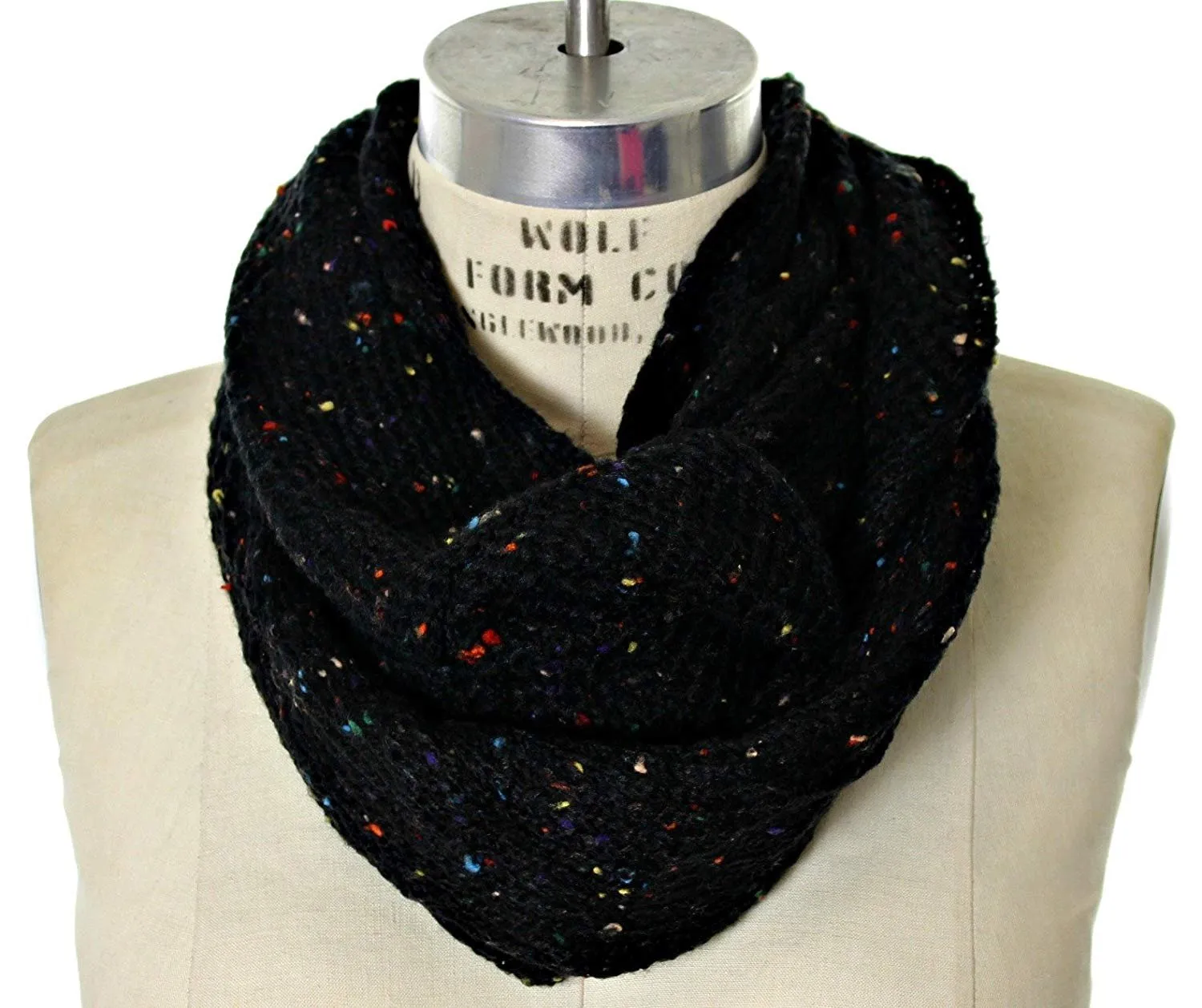 Chatties Fleck Knit Infinity Loop Scarf