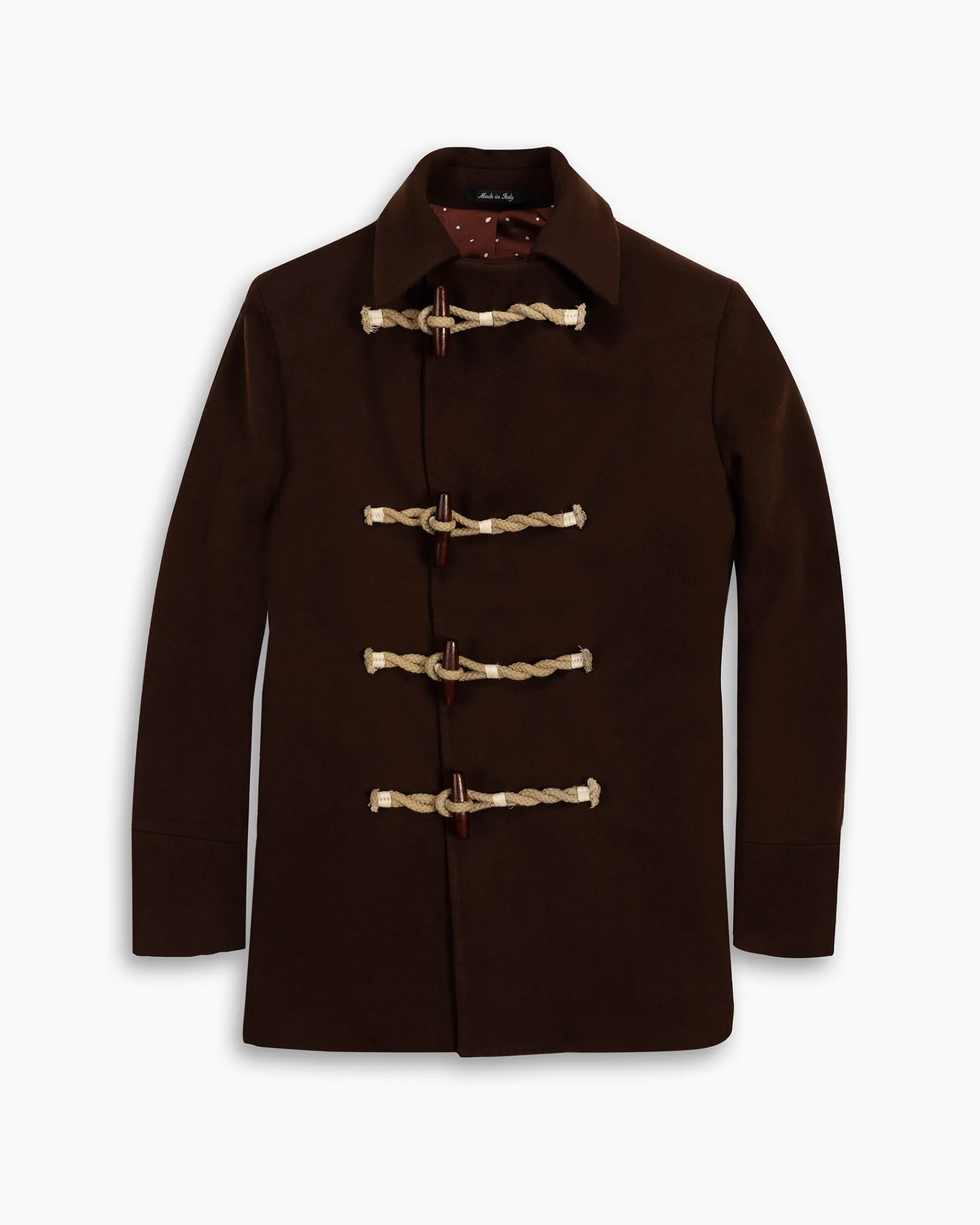 Chestnut Wool Toggle Peacoat