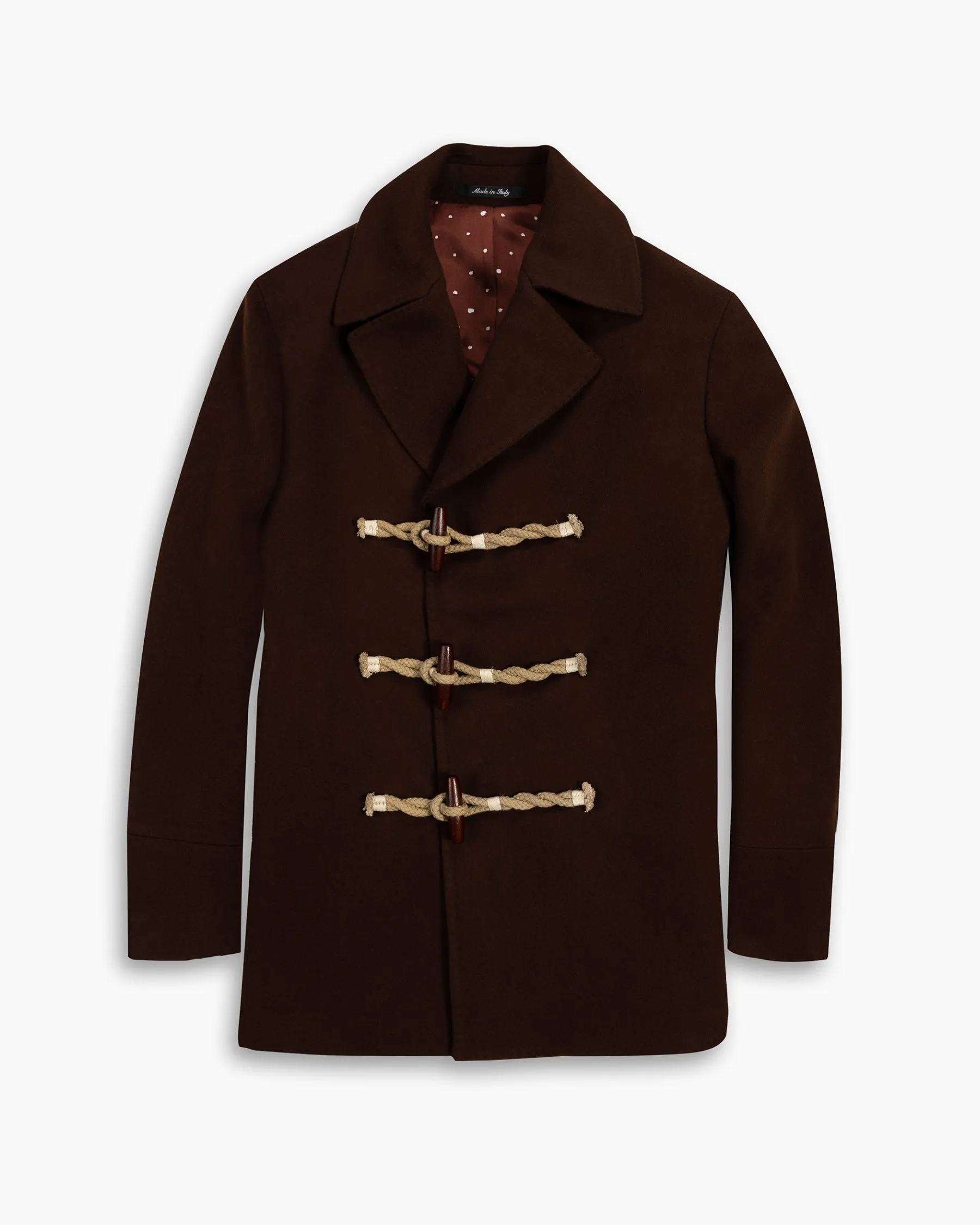 Chestnut Wool Toggle Peacoat