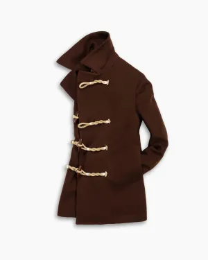 Chestnut Wool Toggle Peacoat