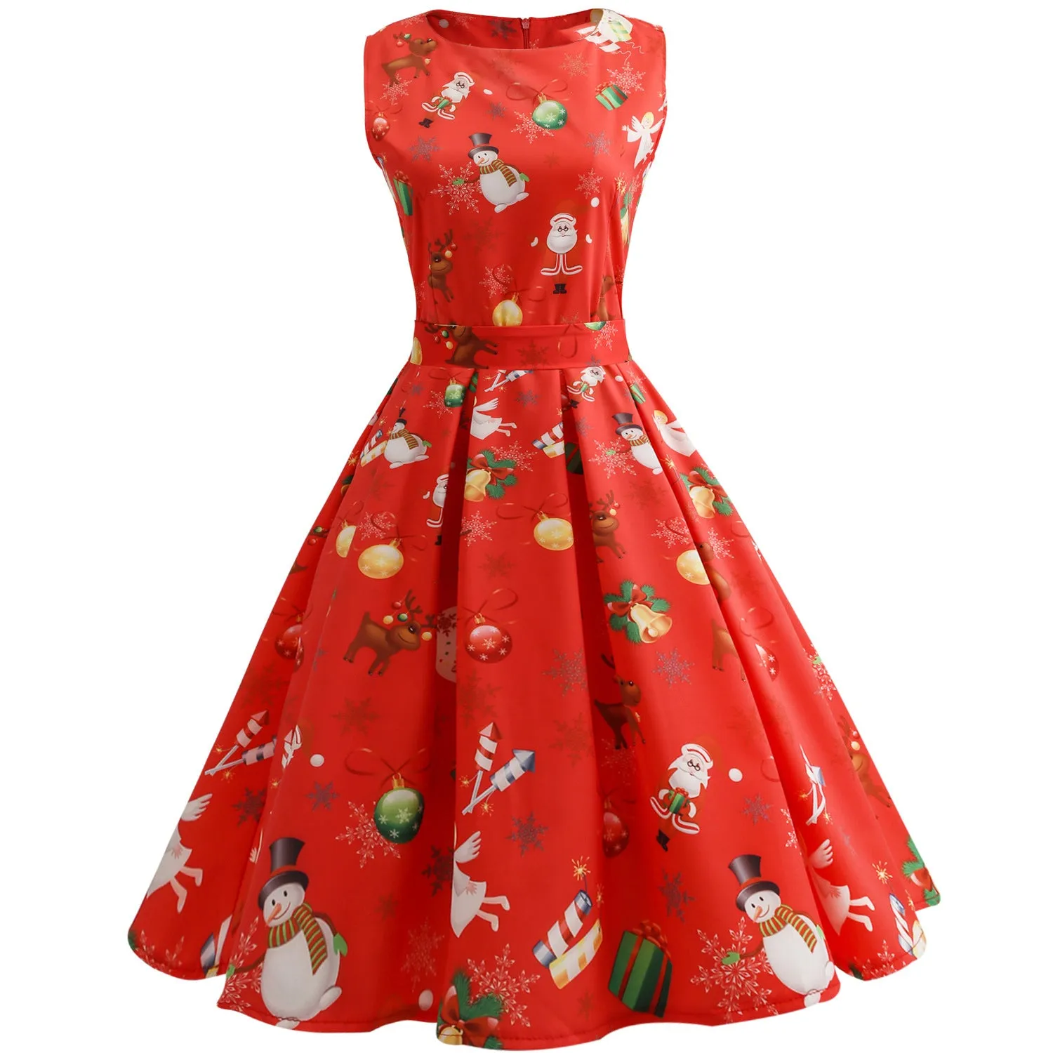 Christmas Dresses 2021 Trendy Sleeveless Vintage Dress Wholesale Dresses