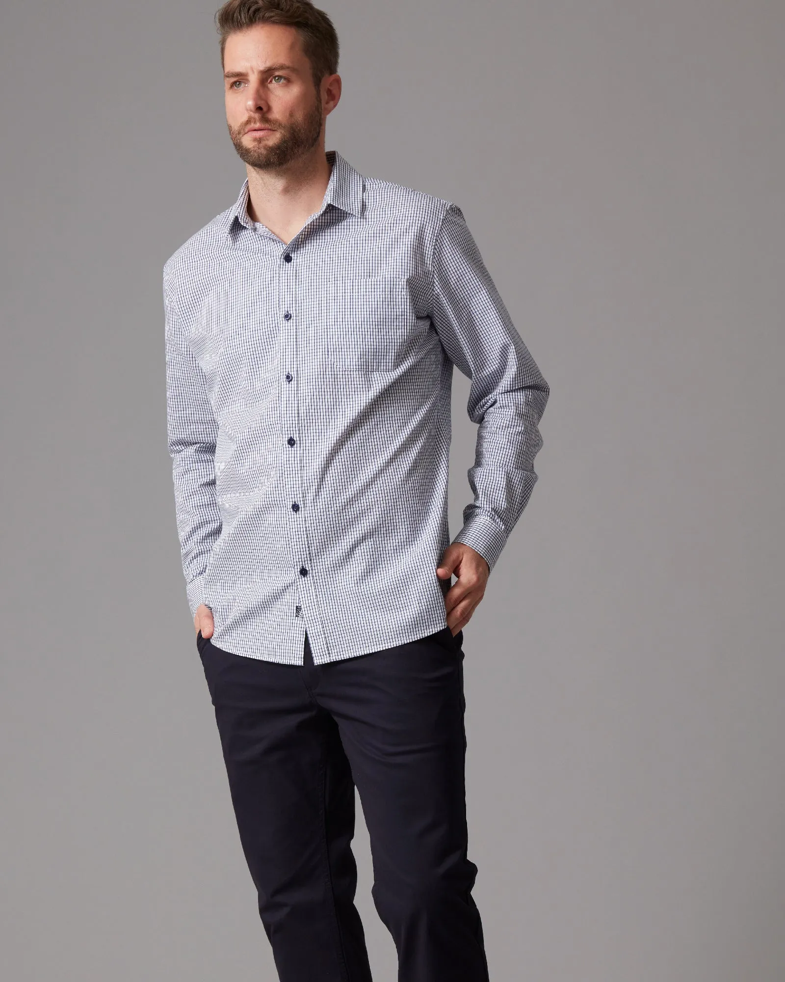 COTTON MODERN CHECK SHIRT