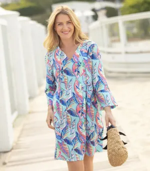 Crinkle Rayon Seaside Dress by Escape