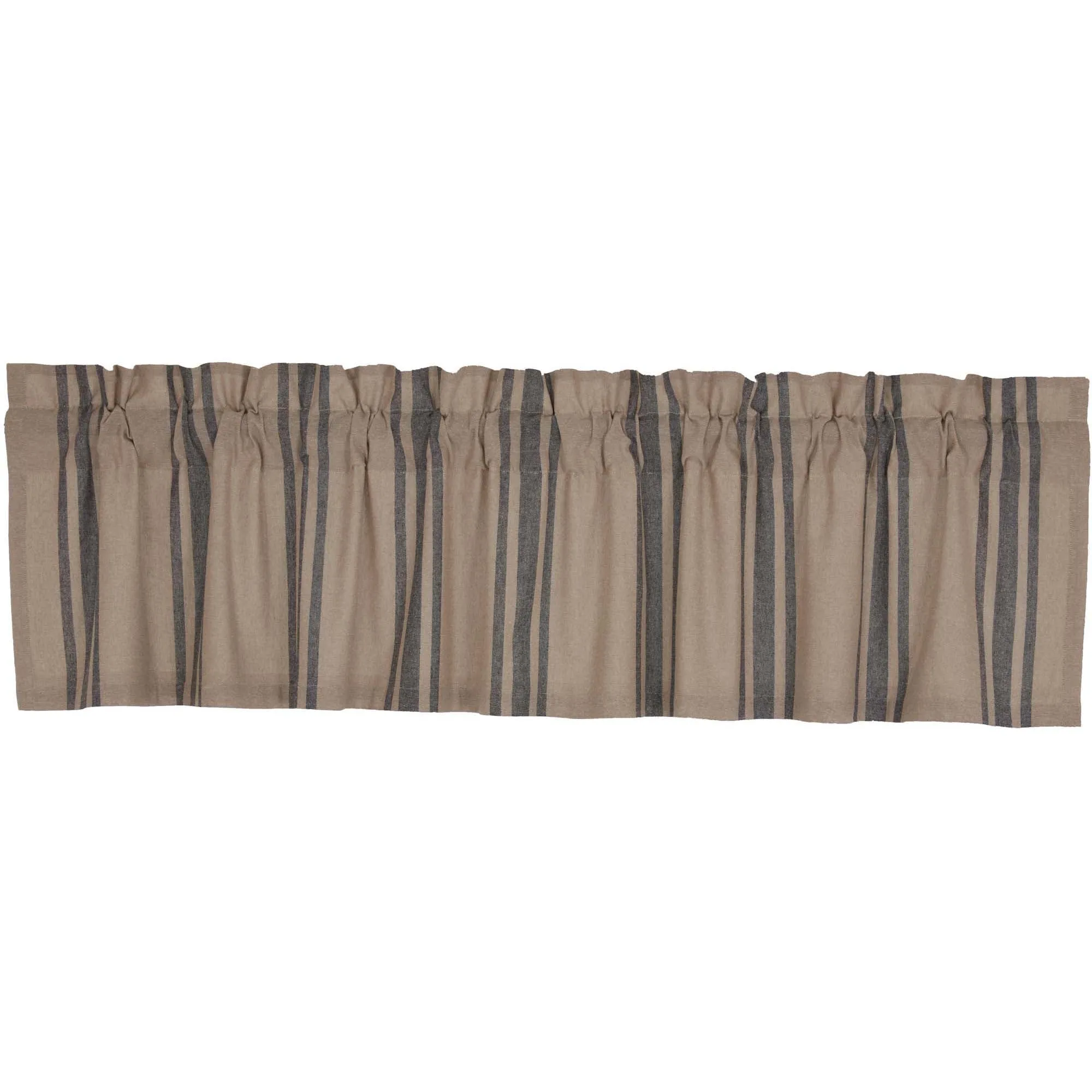 Grain Sack Charcoal Valance 16x72