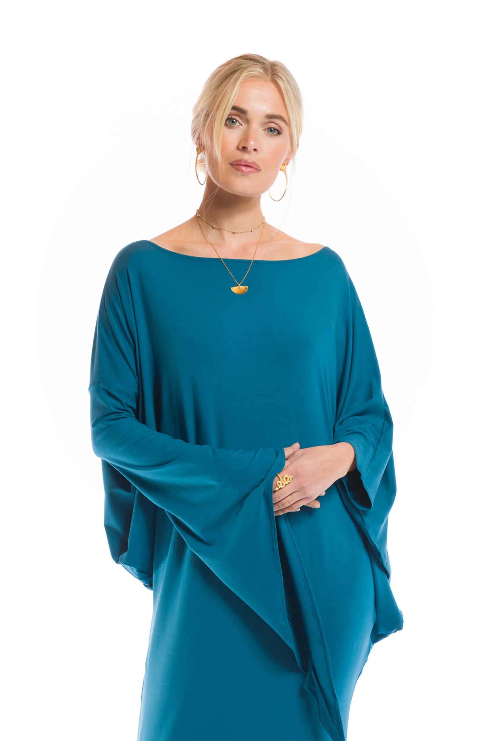 GRECIAN DRESS TEAL