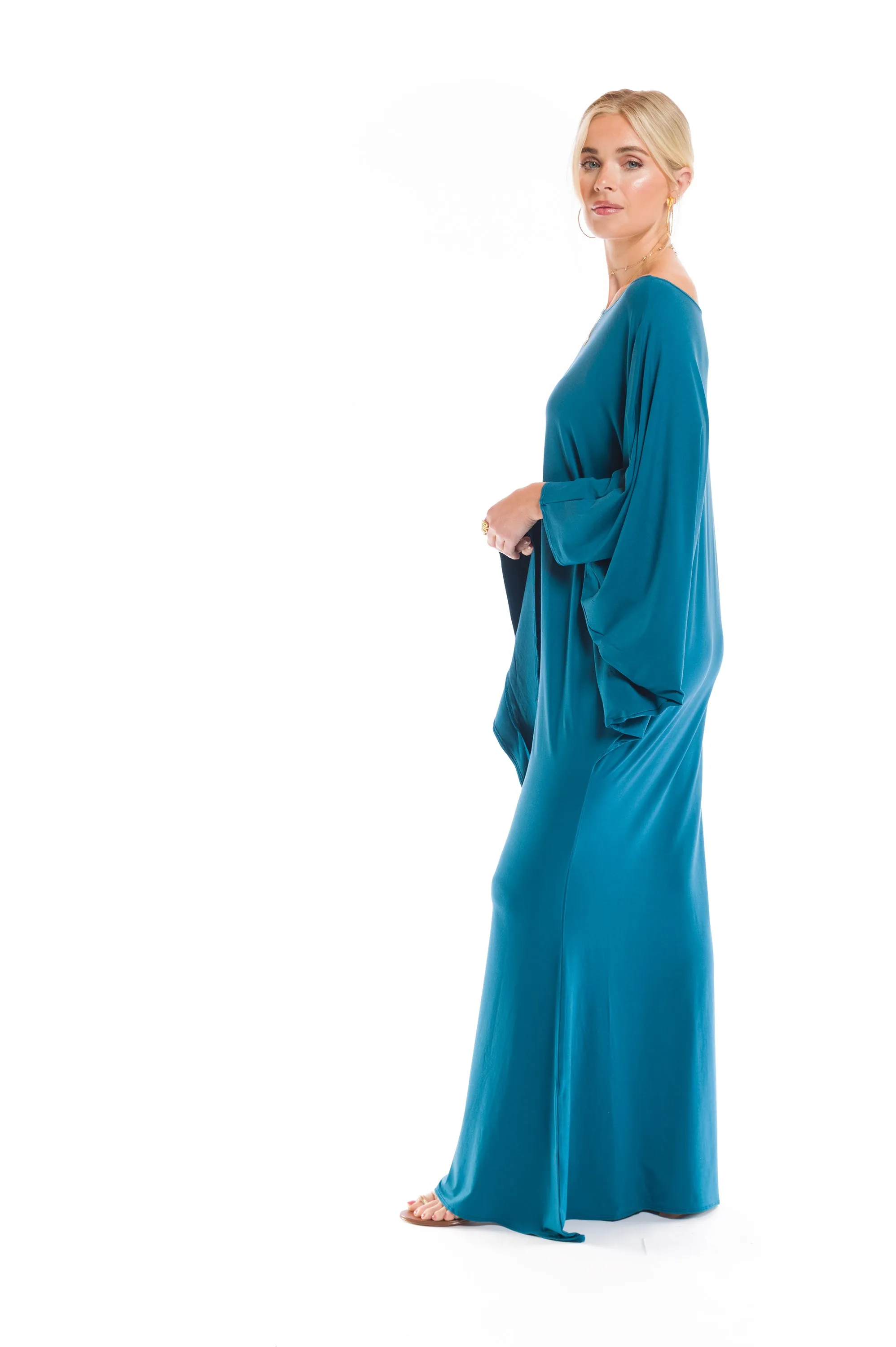 GRECIAN DRESS TEAL