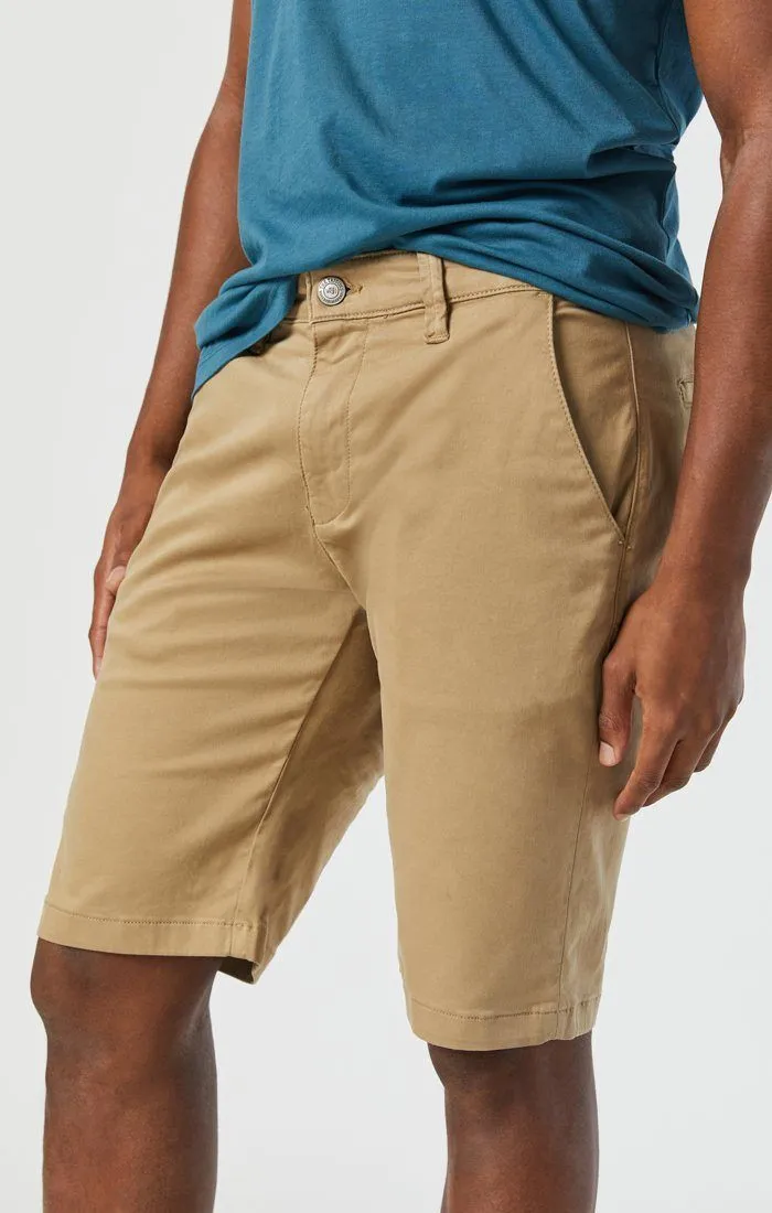 JACOB SHORTS IN BRITISH KHAKI TWILL