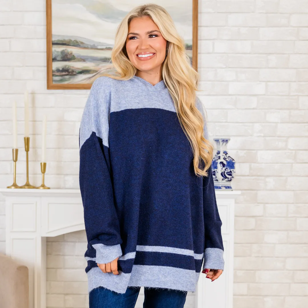 Let Me Talk Sweater, Navy