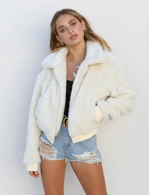 Luxurious Fluffy Fashion Women Coat - Stay Stylishly Warm This Winter