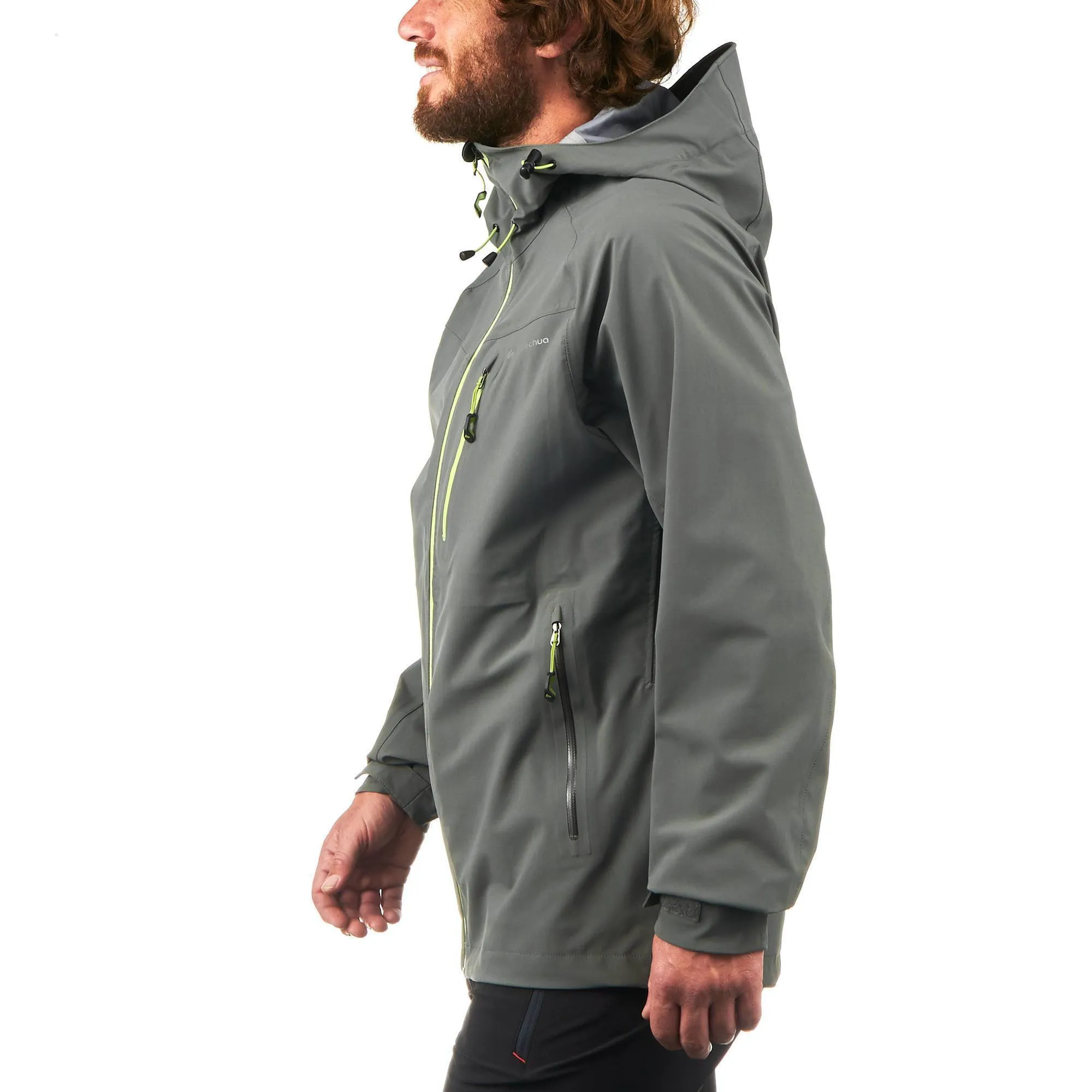 Men's Hiking Waterproof Rain Jacket Forclaz 400