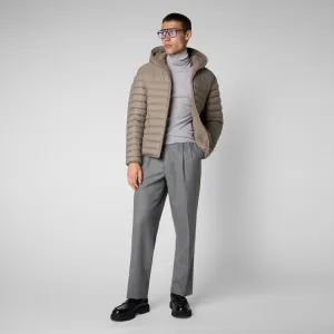 Men's Morus Hooded Jacket in Elephant Grey