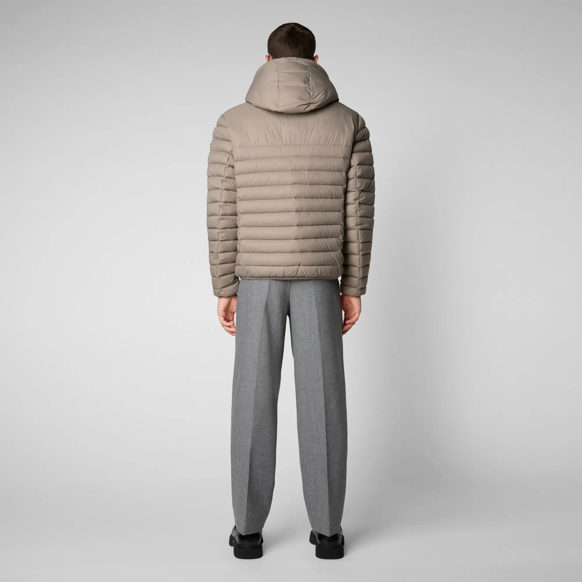 Men's Morus Hooded Jacket in Elephant Grey