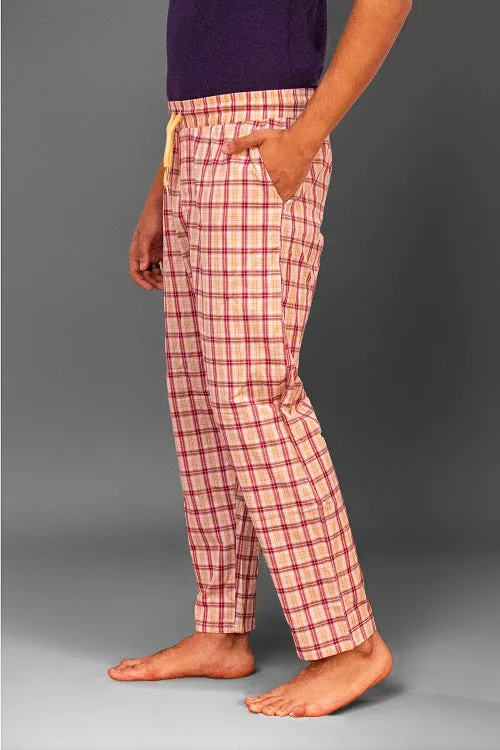 Men's Summer Check Pants- Simon