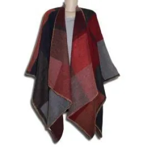 Multi Colour Poncho wrap Shawl Free Size