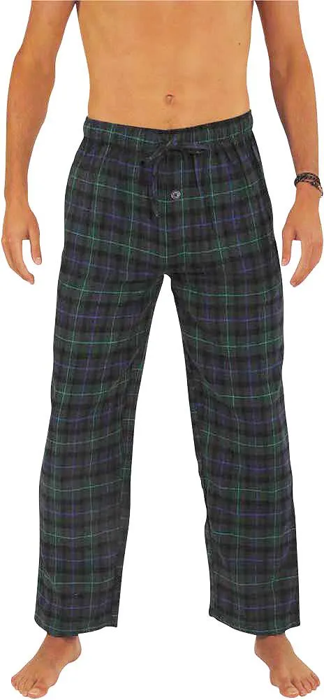 Norty Mens Cotton Yarn Flannel Pajama Lounge Sleep Pant - 16 Prints Available, 39974