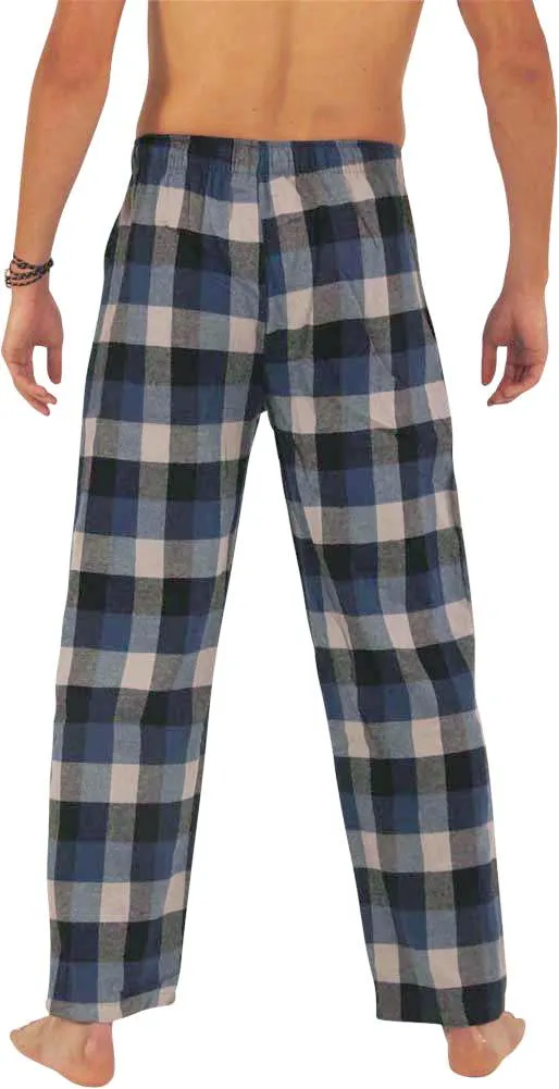 Norty Mens Cotton Yarn Flannel Pajama Lounge Sleep Pant - 16 Prints Available, 39974