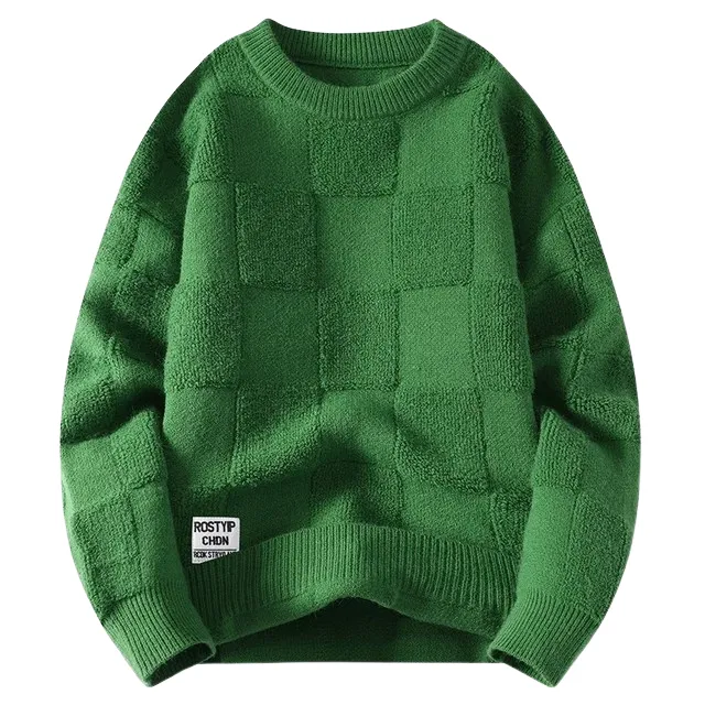 Pologize™ Knitted Vintage Crewneck Sweater