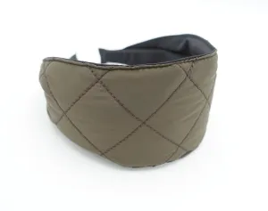 quilted headband padding headband flat style Fall Winter hair accessory for women