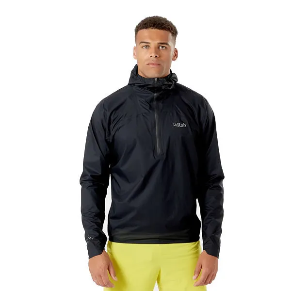 Rab Men's Phantom Pull-On Waterproof, Breathable 2.5 Layer Pertex Super Lightweight Rain Jacket