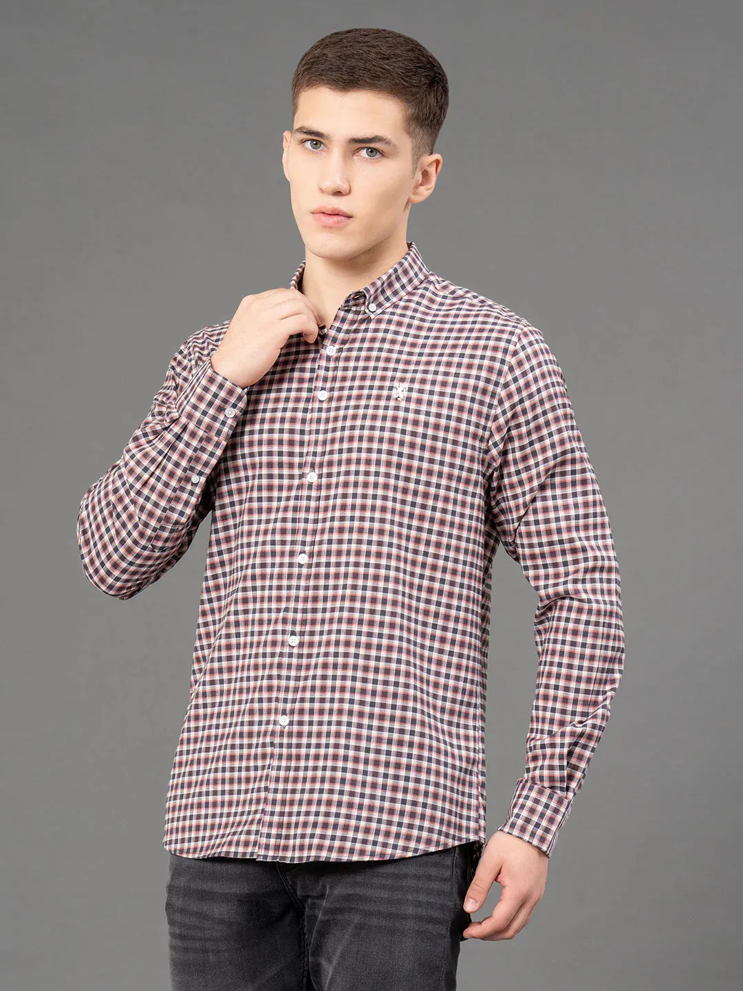 RedTape Checked Shirt for Men | Classic & Versatile