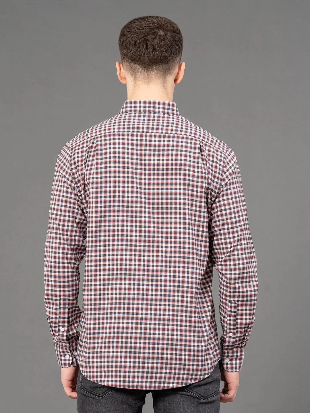 RedTape Checked Shirt for Men | Classic & Versatile