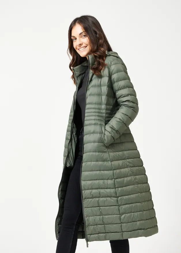 Sage Maxi Duck Down Puffer Coat