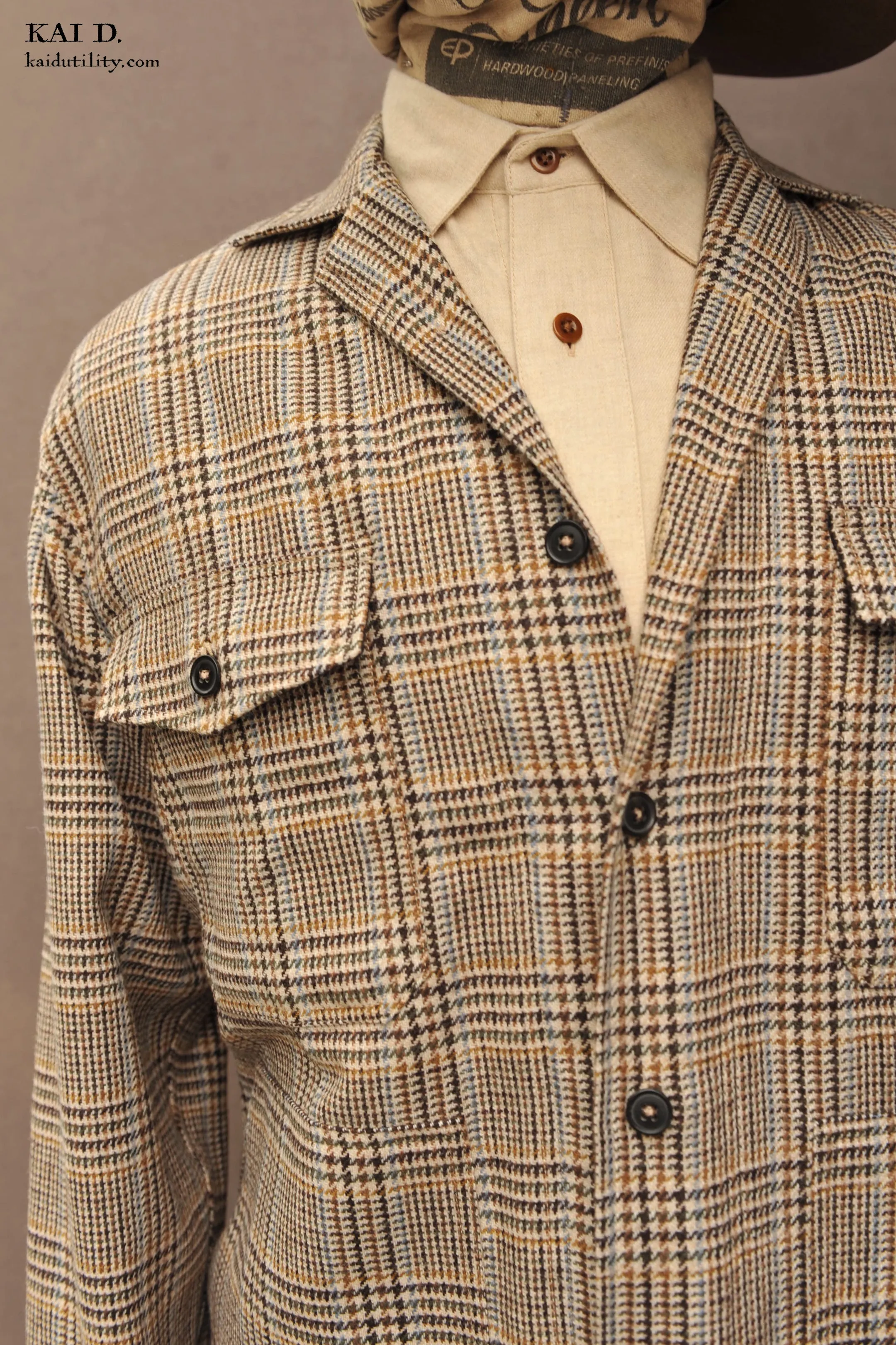 Stefan Shirt Jacket - Multi Color Plaid - M, L