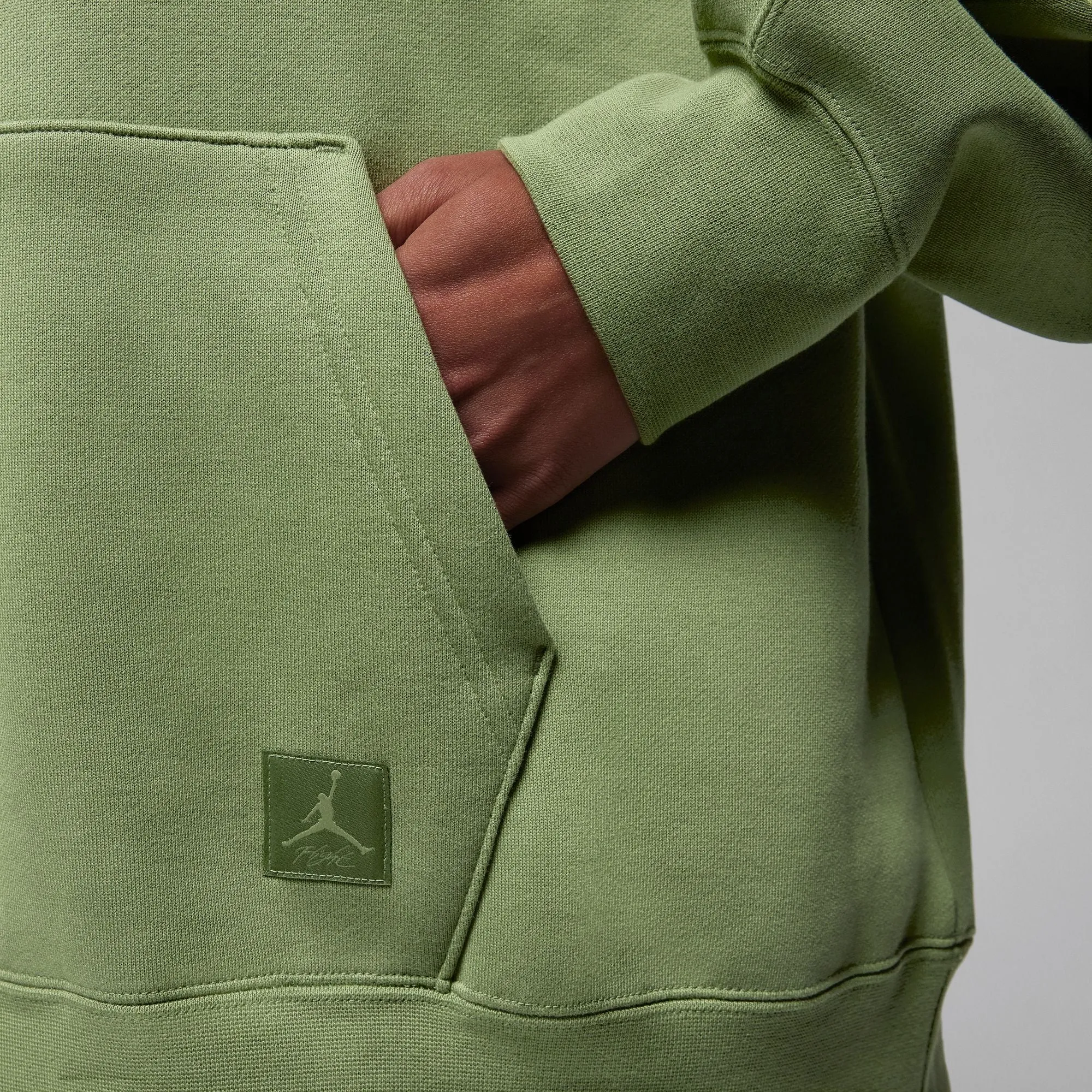 W FLIGHT PULLOVER FLEECE "SKY J LT OLIVE"