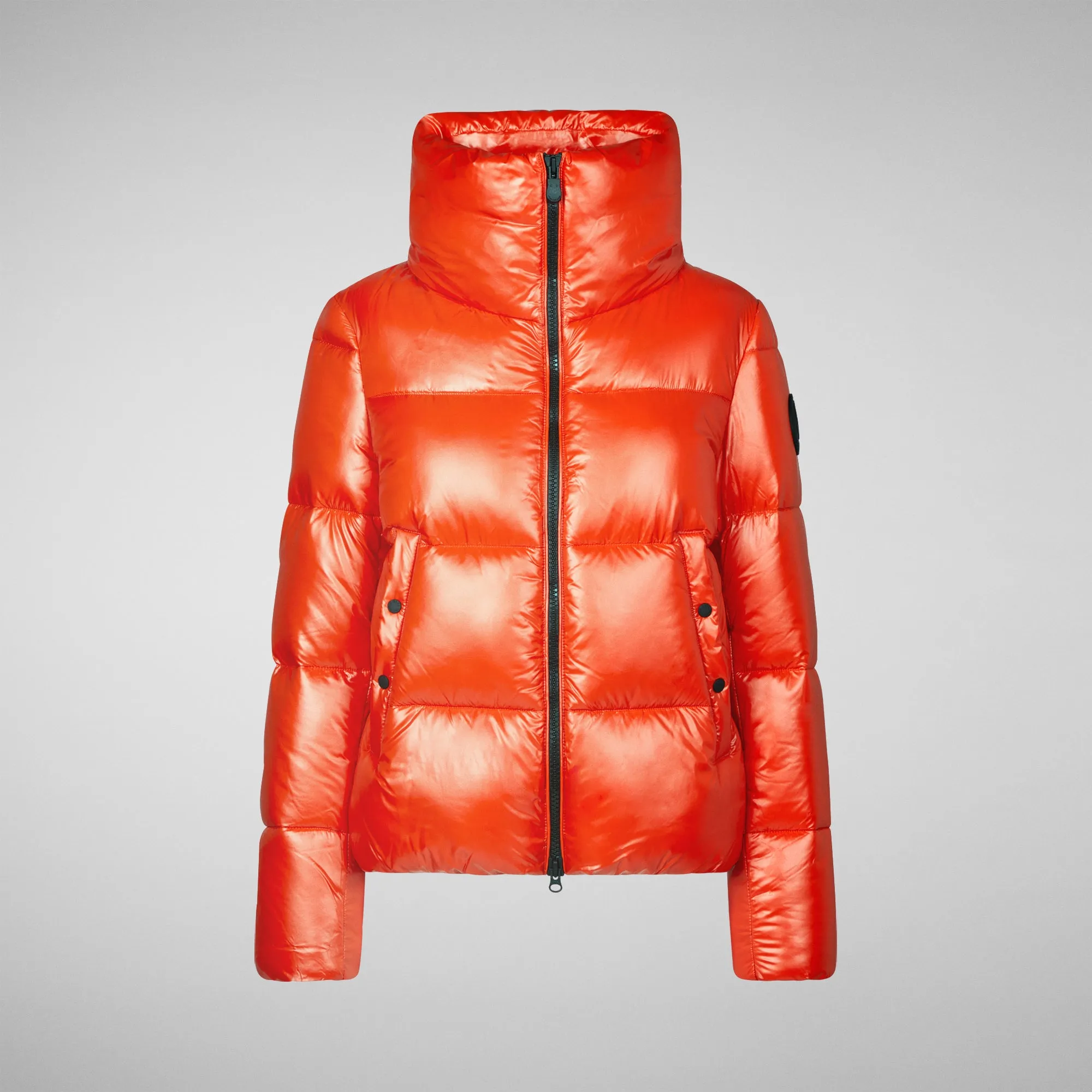 Women's Isla Puffer Jacket in Poppy Red